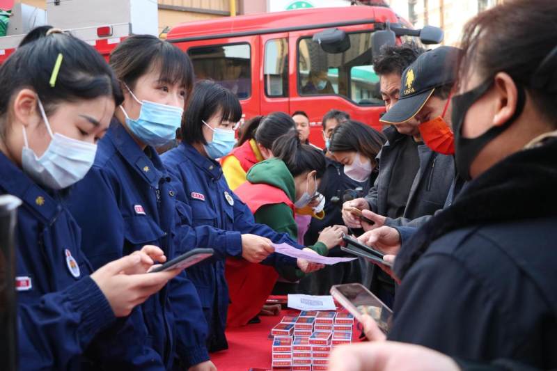 青岛胶州市“119”消防宣传月系列活动之消防宣传进社区